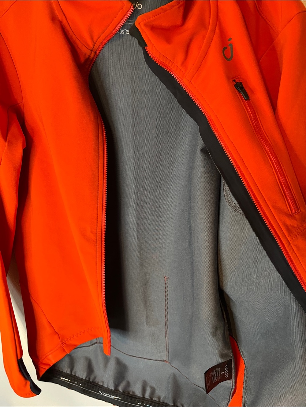 Men's Vibrant Orange Performance Softshell Jacket - Picture 7 of 8